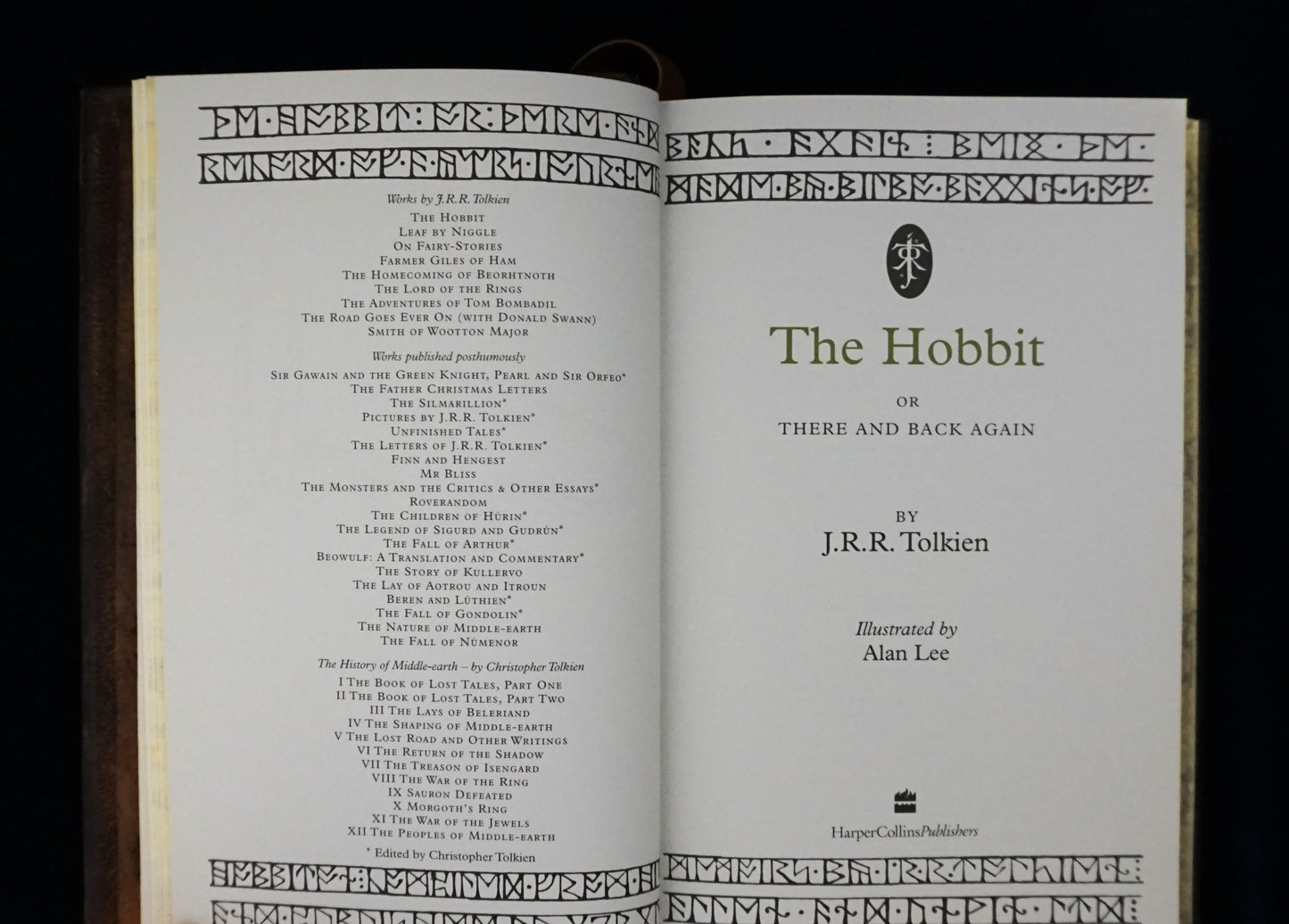 The Hobbit, Leather bound, illustrated by Alan Lee