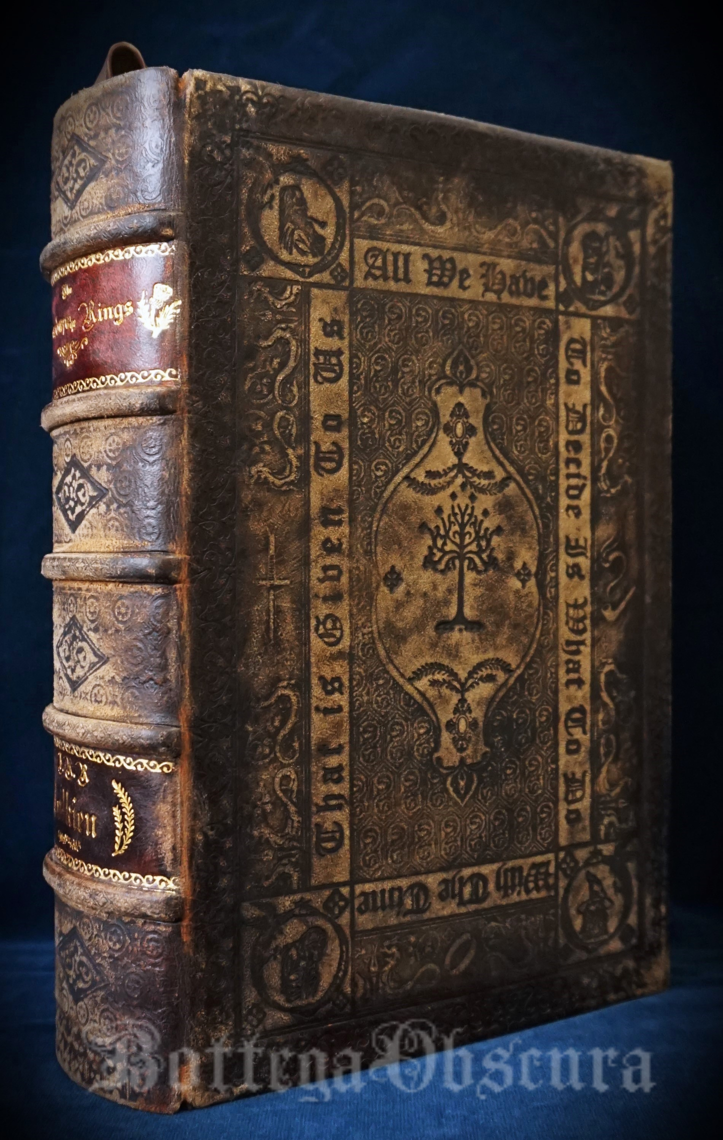 The Lord of the Rings, Hand sewn and hand bound book, Illustrated by Alan Lee, Personalized book with initials