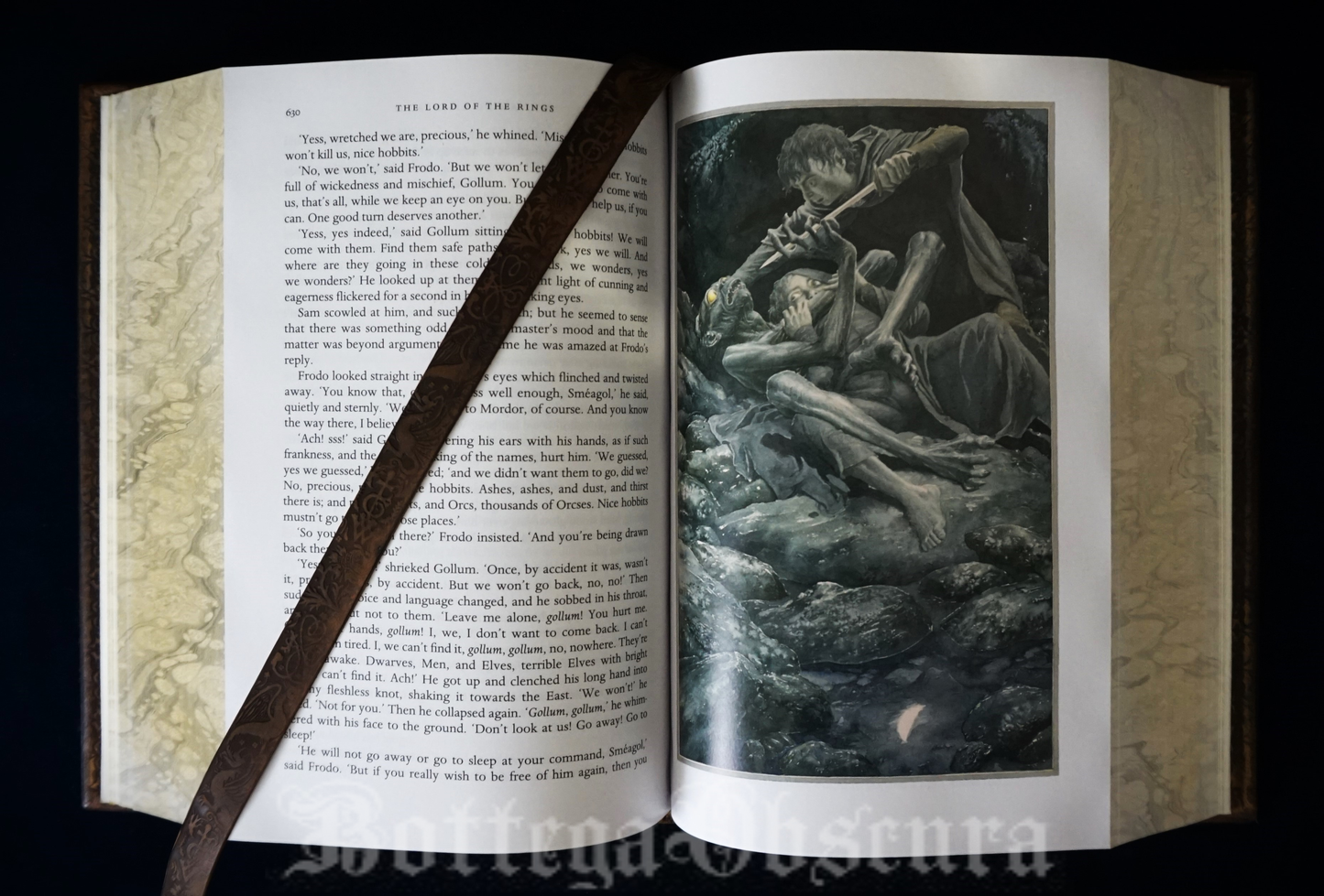 The Lord of the Rings, Hand sewn and hand bound book, Illustrated by Alan Lee, Personalized book with initials