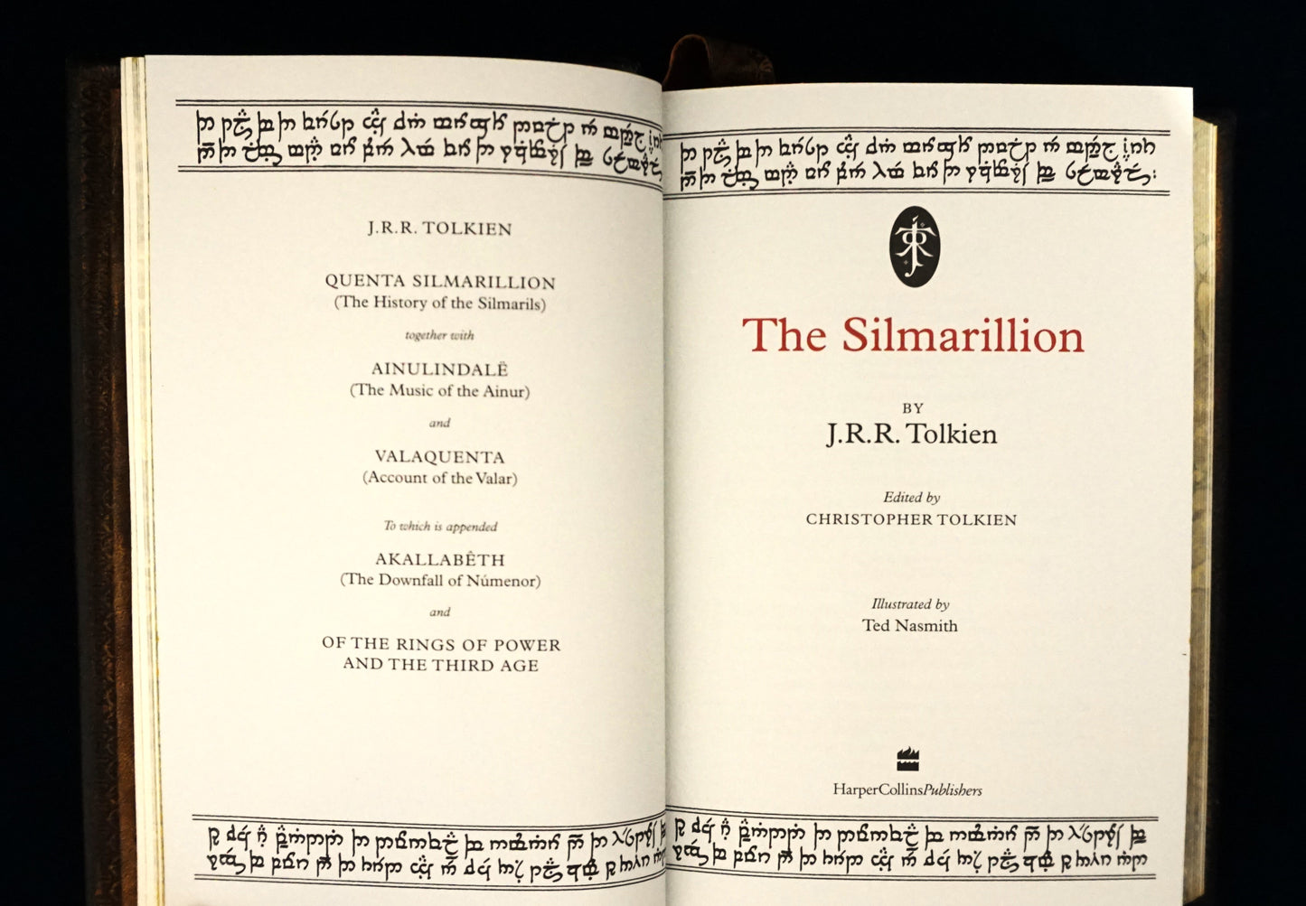 The Silmarillion, Hand sewn and hand bound book, Illustrated by Ted Nasmith