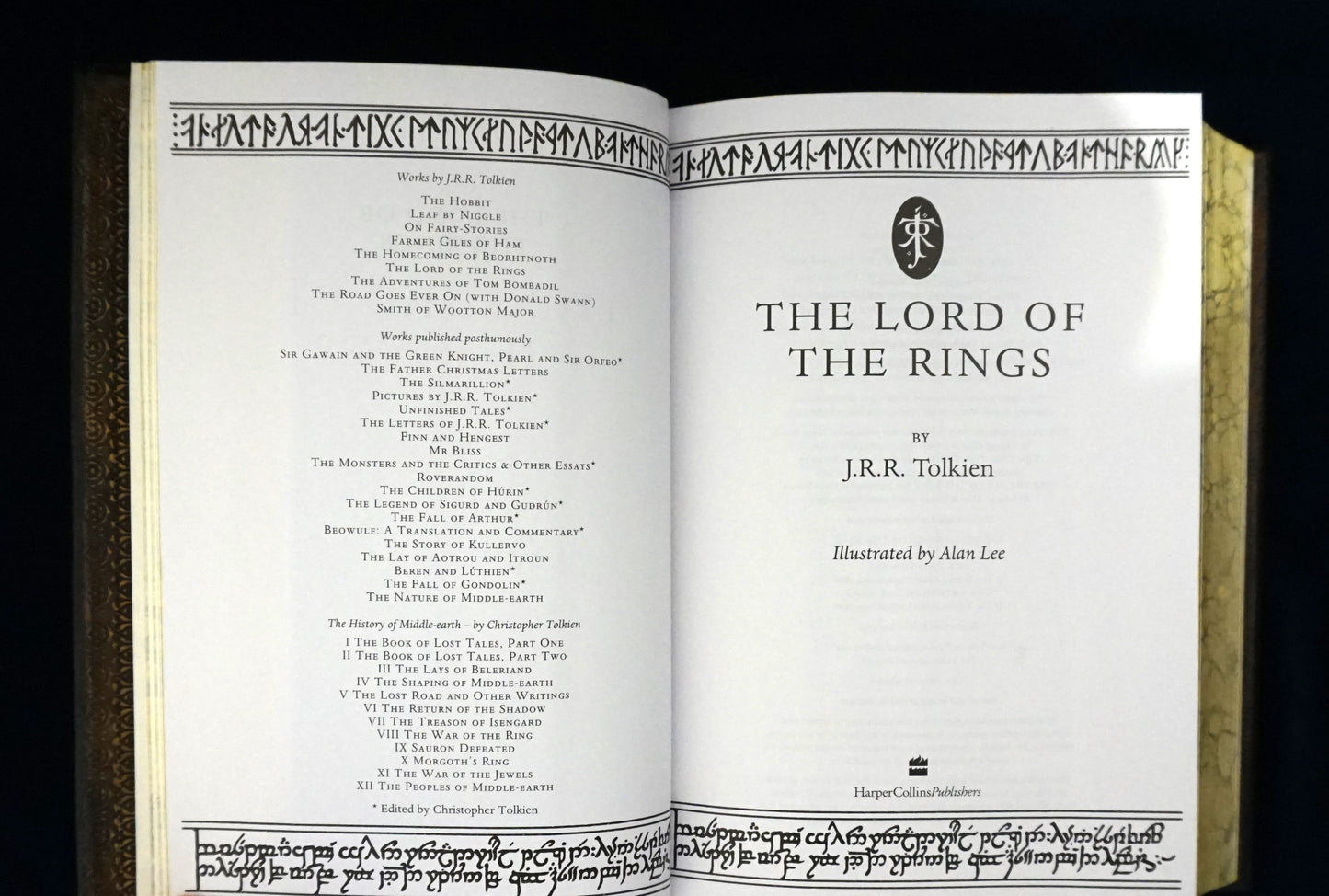 The Lord of the Rings, Hand sewn and hand bound book, Illustrated by Alan Lee