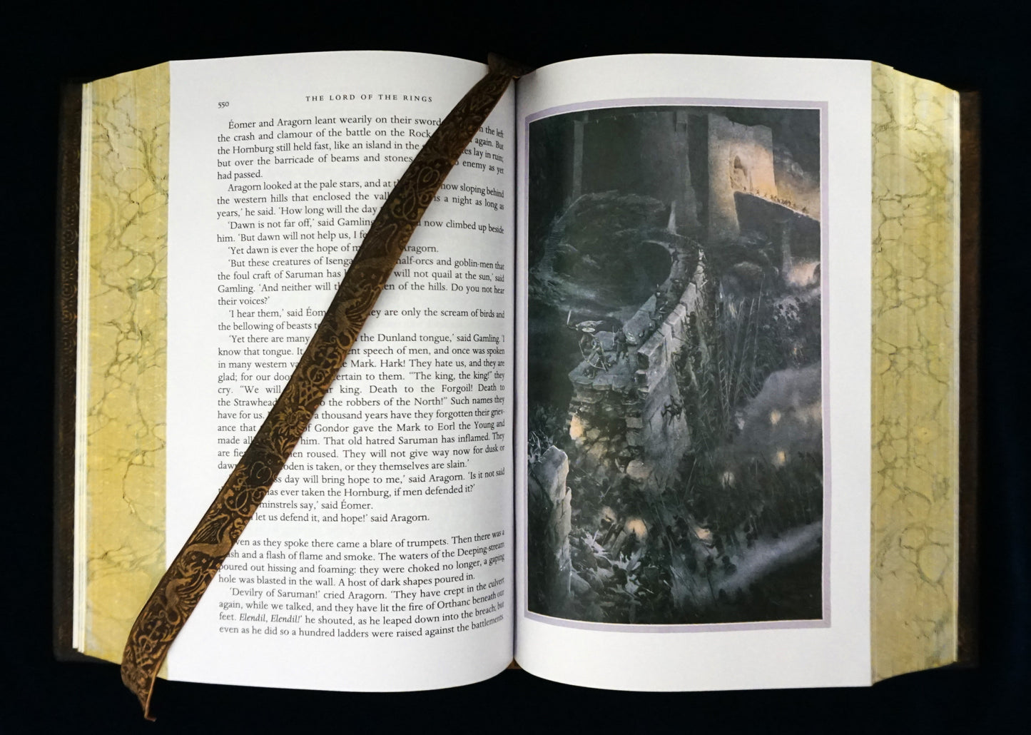 The Lord of the Rings, Hand sewn and hand bound book, Illustrated by Alan Lee