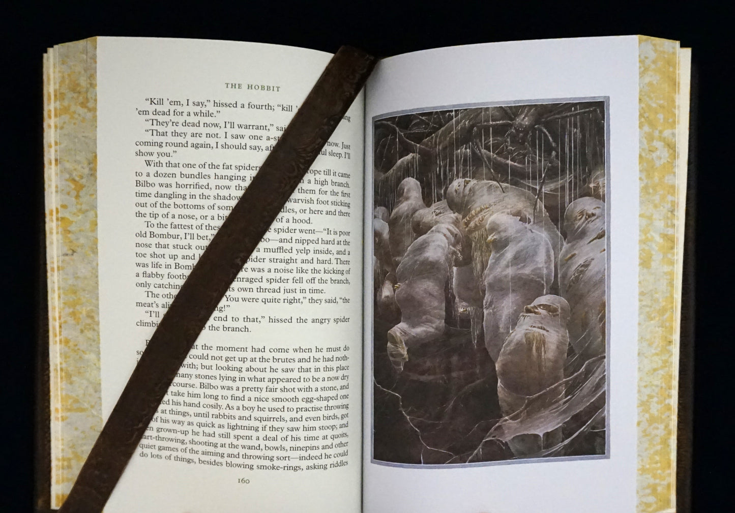 The Hobbit, Hand sewn and hand bound book, Illustrated by Alan Lee