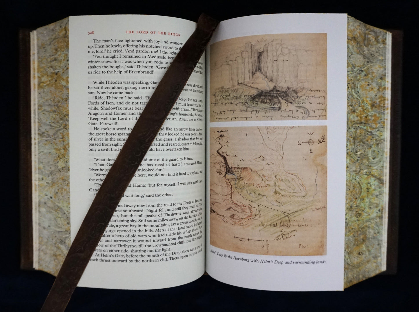 The Lord of the Rings, Hand sewn and hand bound book, Illustrated by J.R.R Tolkien