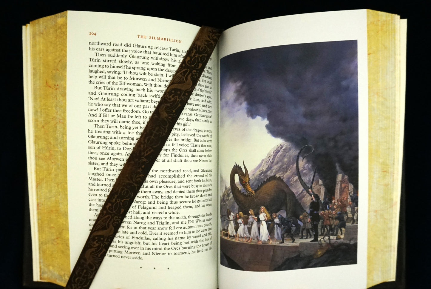 The Silmarillion, Hand sewn and hand bound book, Illustrated by Ted Nasmith