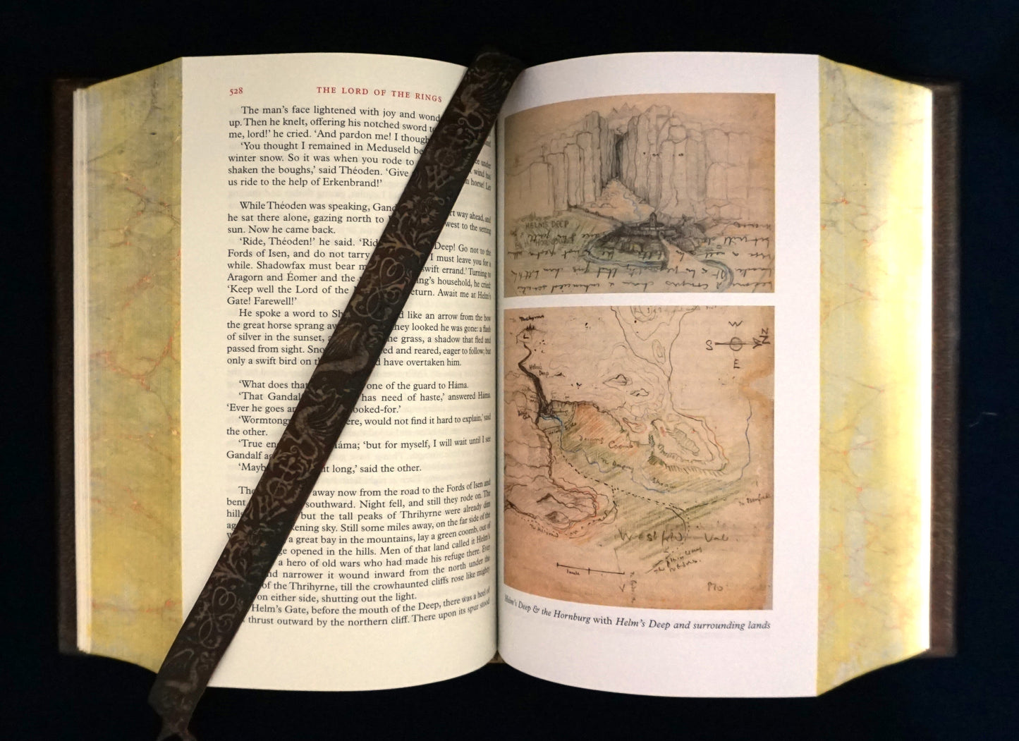 The Lord of the Rings, Hand sewn and hand bound book, Illustrated by J.R.R Tolkien