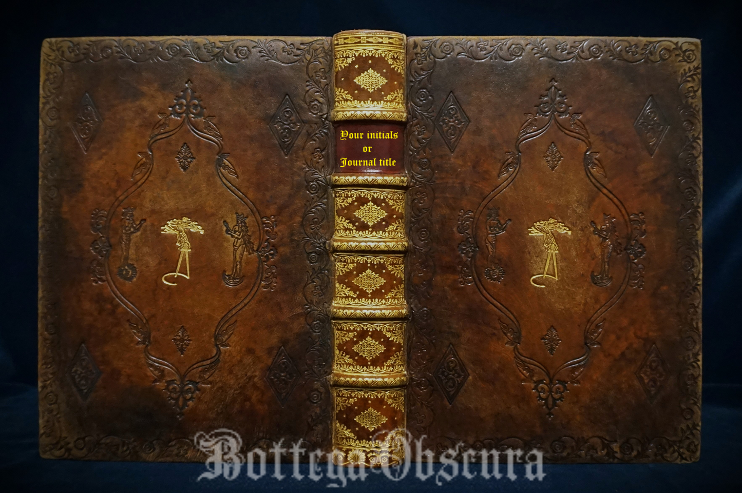 'Great Architect' journal. Leather bound large journal, Hand sewn and hand bound journal, Personalize journal