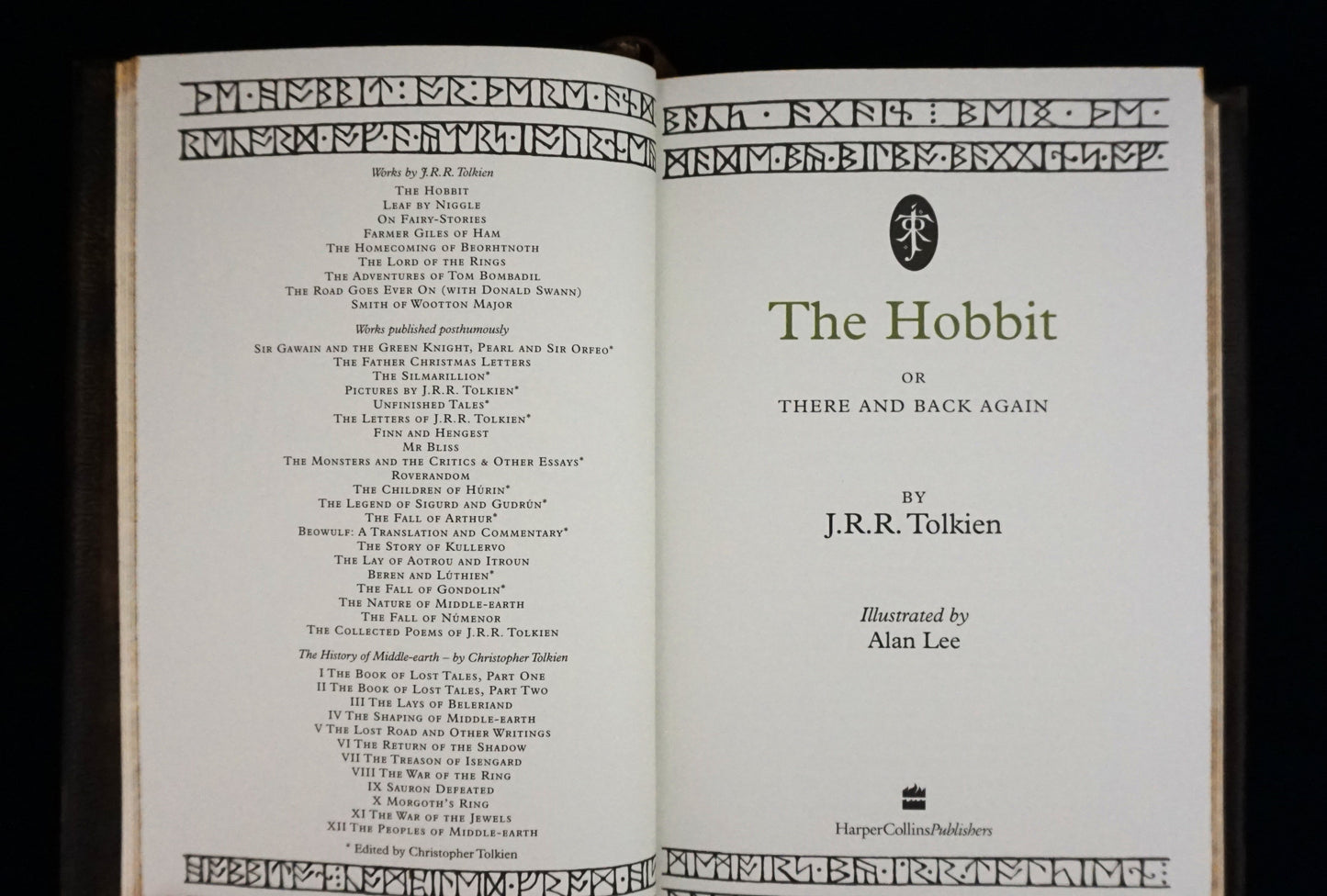 The Hobbit — Hand-Sewn & Traditionally Hand-Bound (Illustrated by Alan Lee)