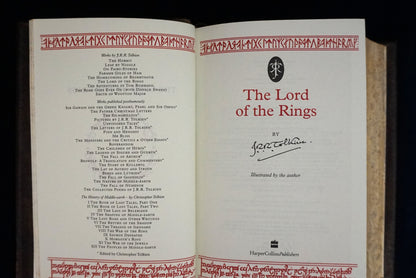 The Lord of the Rings — Hand-Sewn & Traditionally Hand-Bound (Illustrated by J.R.R. Tolkien)