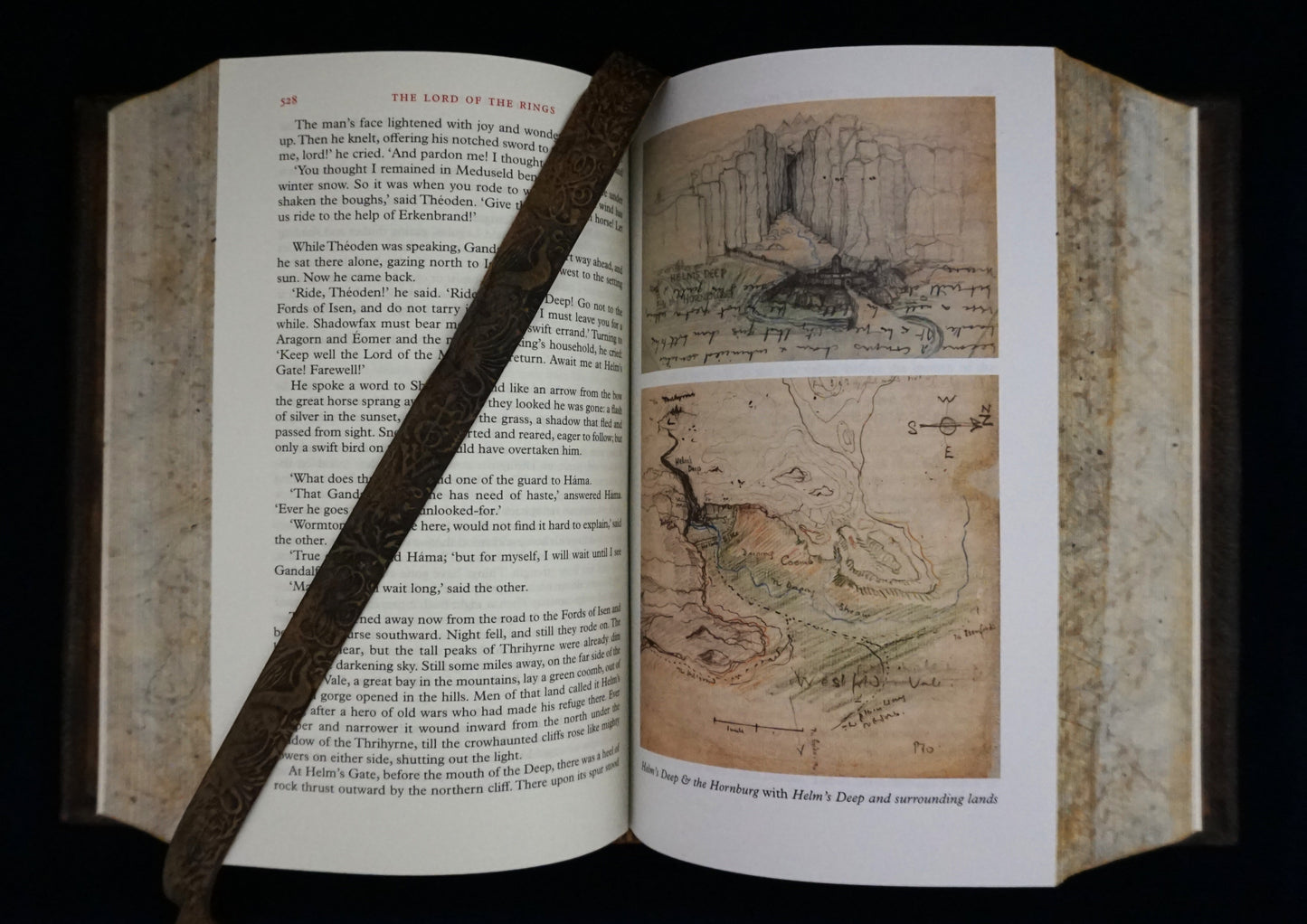 The Lord of the Rings: Hand-Sewn & Traditionally Hand-Bound — Illustrated by J.R.R. Tolkien