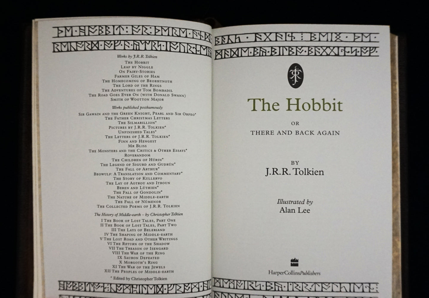 The Hobbit: Hand-Sewn & Traditionally Hand-Bound — Illustrated by Alan Lee