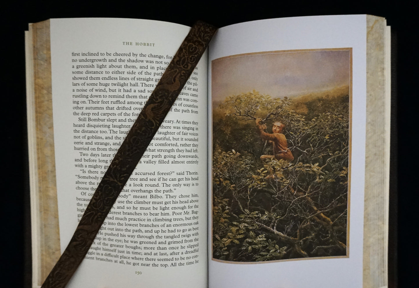 The Hobbit: Hand-Sewn & Traditionally Hand-Bound — Illustrated by Alan Lee