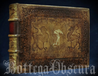 Antique-Style Small Landscape Leather Journal