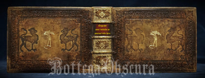 Antique-Style Small Landscape Leather Journal