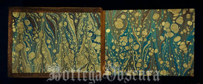 Antique-Style Small Landscape Leather Journal