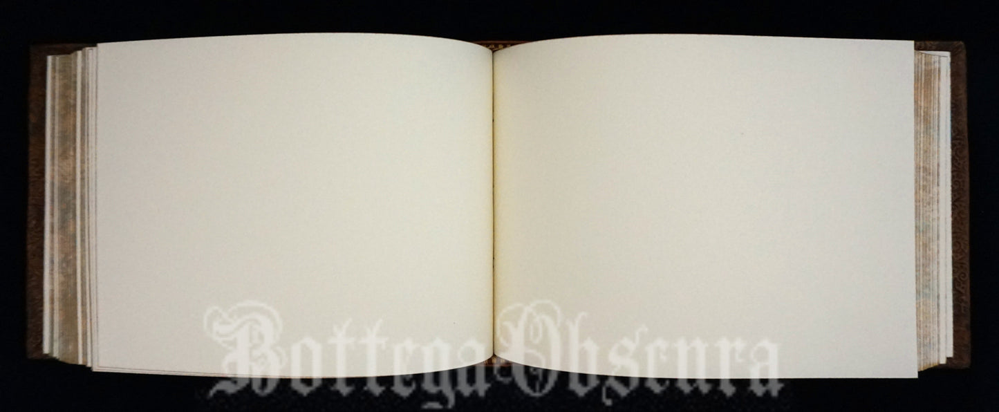Antique-Style Small Landscape Leather Journal