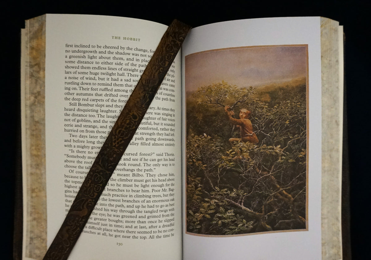 The Hobbit: Hand-Sewn & Traditionally Hand-Bound — Illustrated by Alan Lee