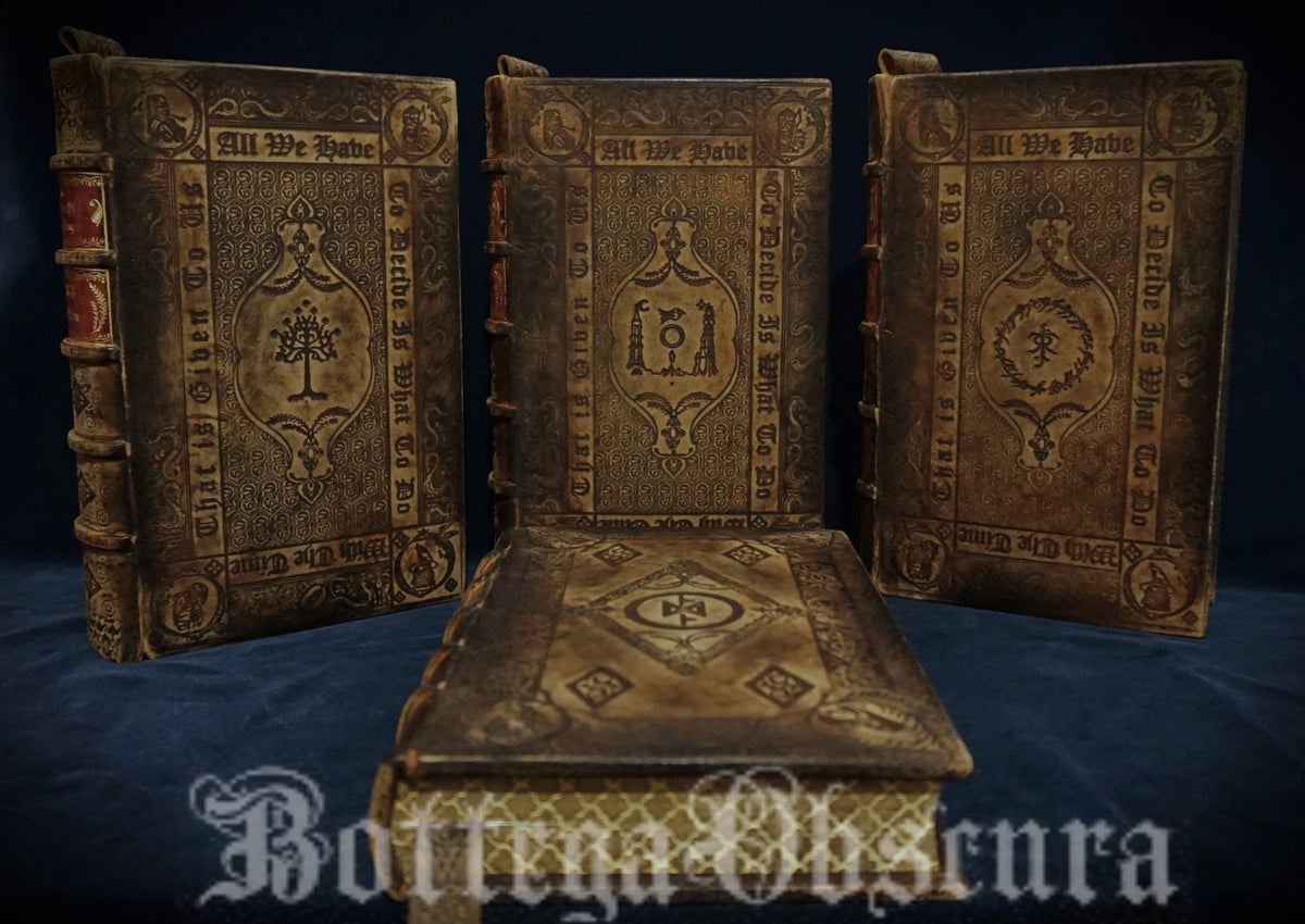 The Lord of the Rings Trilogy & The Hobbit - Illustrated by Alan Lee, Traditionally Hand-Sewn & Hand-Bound