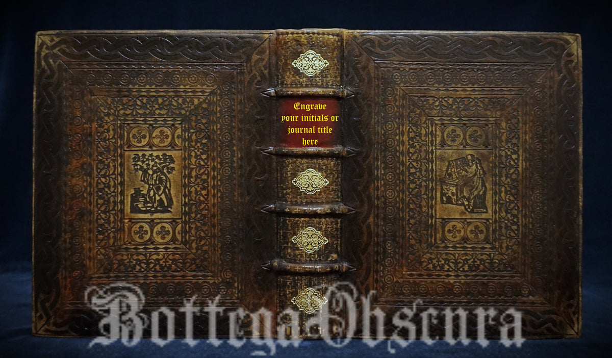 Monastic-Style Leather Journal – Medium Size