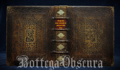 Monastic-Style Leather Journal – Medium Size