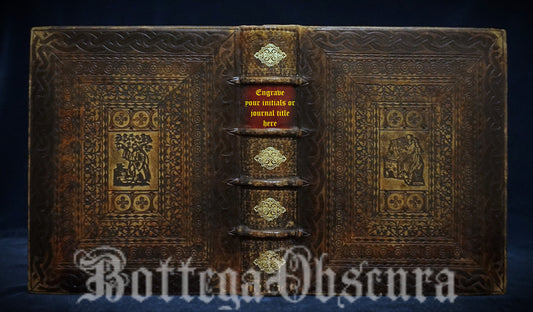 Monastic-Style Leather Journal – Medium Size