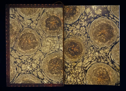 Chnoubis journal, Large size journal, Leather bound and handsewn, Personalized leather journal with title