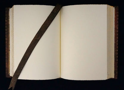 Chnoubis journal, Large size journal, Leather bound and handsewn, Personalized leather journal with title
