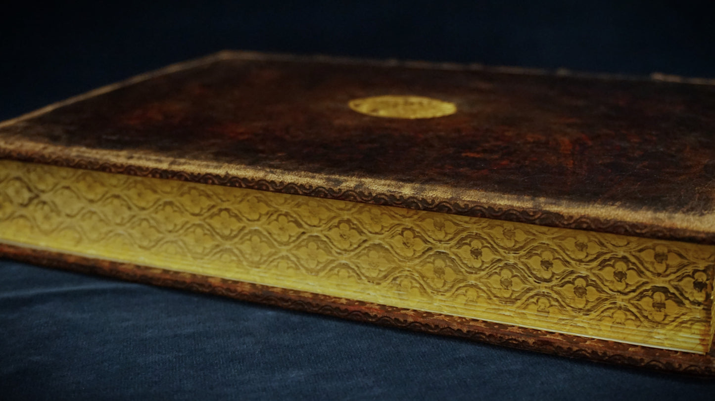 Chnoubis journal, Large size journal, Leather bound and handsewn, Personalized leather journal with title