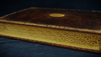 Chnoubis journal, Large size journal, Leather bound and handsewn, Personalized leather journal with title