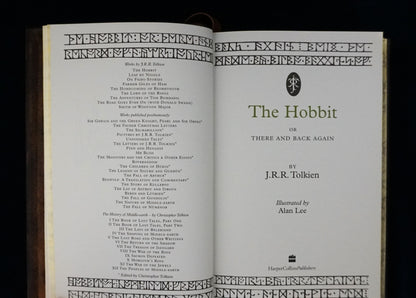 The Hobbit, Leather bound, illustrated by Alan Lee