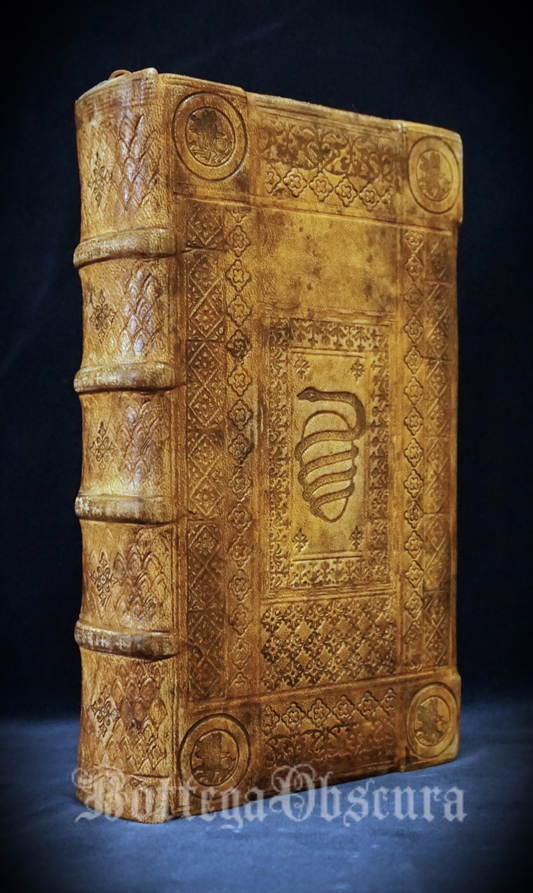 Journal, Medieval style Orphic egg symbol journal, medium size journal, hand sewn and hand bound, personalize journal with engraving