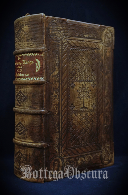 The Lord of the Rings, Hand sewn and hand bound book, Illustrated by J.R.R Tolkien, Personalized book with initials.