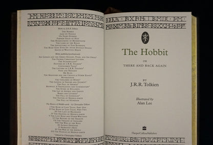 The Hobbit, Hand sewn and hand bound book, Illustrated by Alan Lee