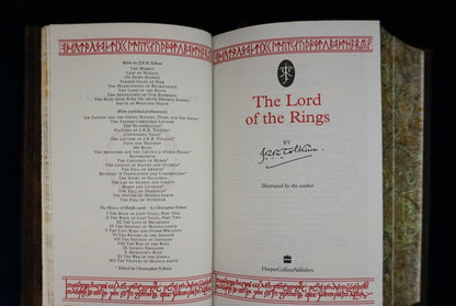 The Lord of the Rings, Hand sewn and hand bound book, Illustrated by J.R.R Tolkien