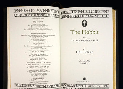 The Hobbit, Hand sewn and hand bound book, Illustrated by Alan Lee