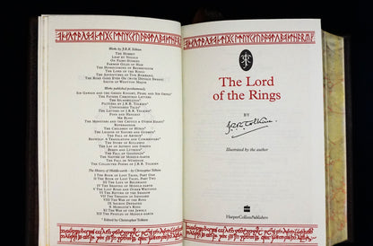 The Lord of the Rings, Hand sewn and hand bound book, Illustrated by J.R.R Tolkien