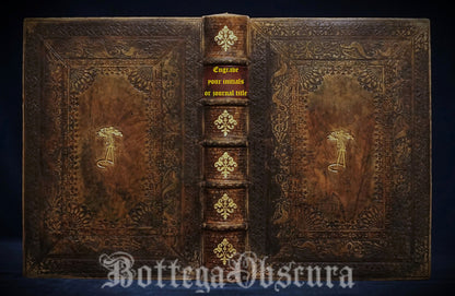 'Great Architect' journal. Leather bound large journal, Hand sewn and hand bound journal, Personalized journal