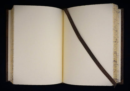 Uroboros journal, Leather bound large journal, Hand sewn and hand bound journal, Personalized journal