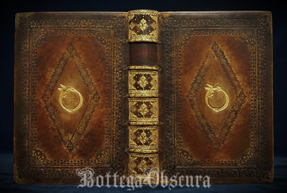 Uroboros journal, Leather bound large journal, Hand sewn and hand bound journal, Personalized journal