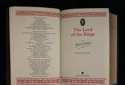 The Lord of the Rings, Hand sewn and hand bound book, Illustrated by J.R.R Tolkien