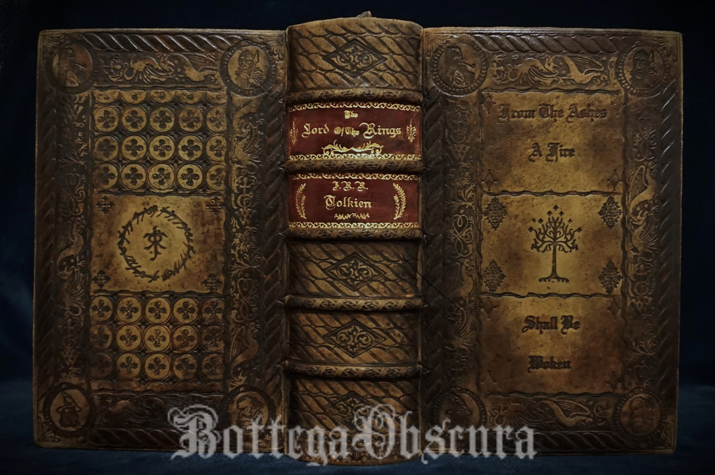 The Lord of the Rings, Hand sewn and hand bound book, Illustrated by J.R.R Tolkien