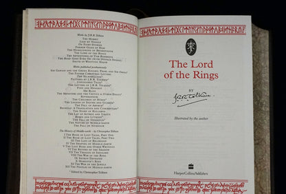 The Lord of the Rings, Hand sewn and hand bound book, Illustrated by J.R.R Tolkien