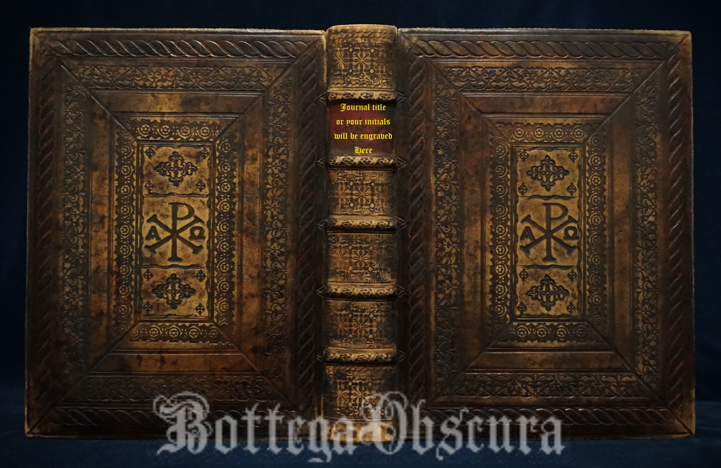 Monastic style journal, large size, personalized journal