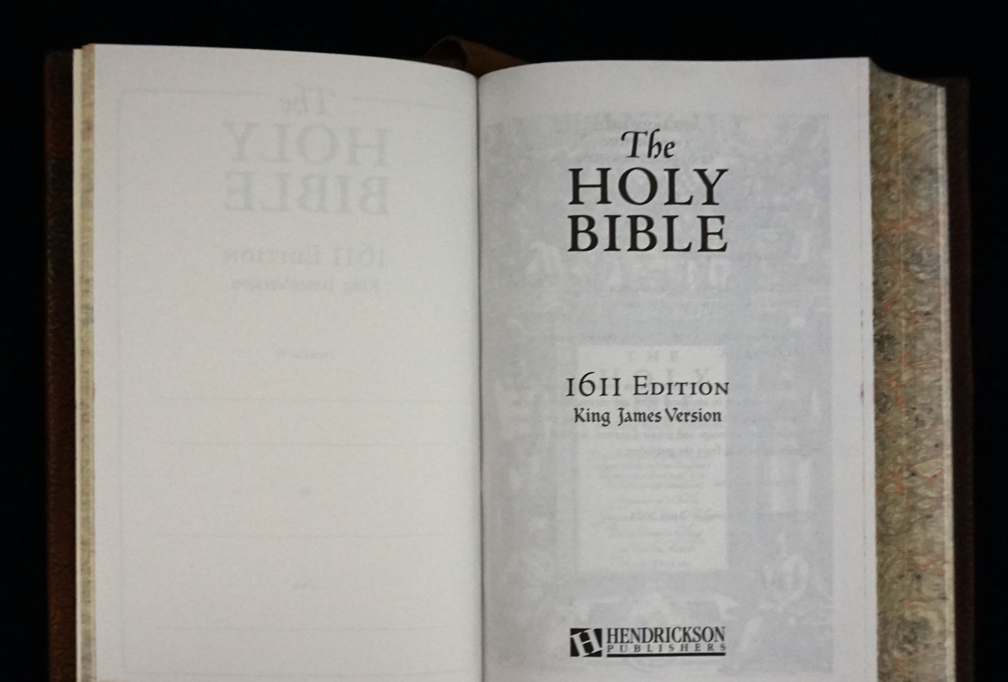 The Holy Bible 1611 edition King James Version — Hand-Sewn & Traditionally Hand-Bound