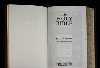 The Holy Bible 1611 edition King James Version — Hand-Sewn & Traditionally Hand-Bound