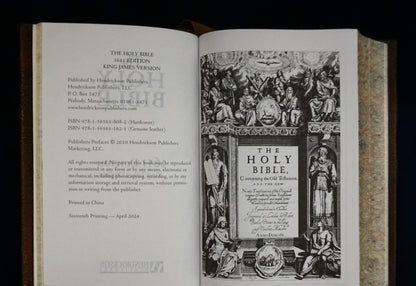 The Holy Bible 1611 edition King James Version — Hand-Sewn & Traditionally Hand-Bound