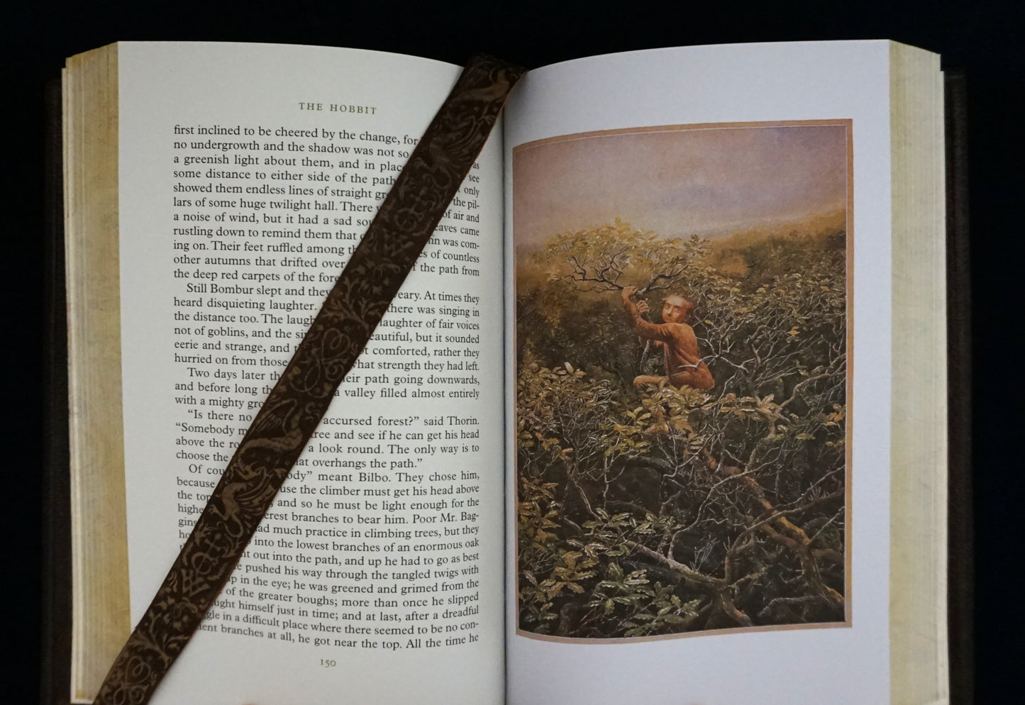 The Hobbit — Hand-Sewn & Traditionally Hand-Bound (Illustrated by Alan Lee)