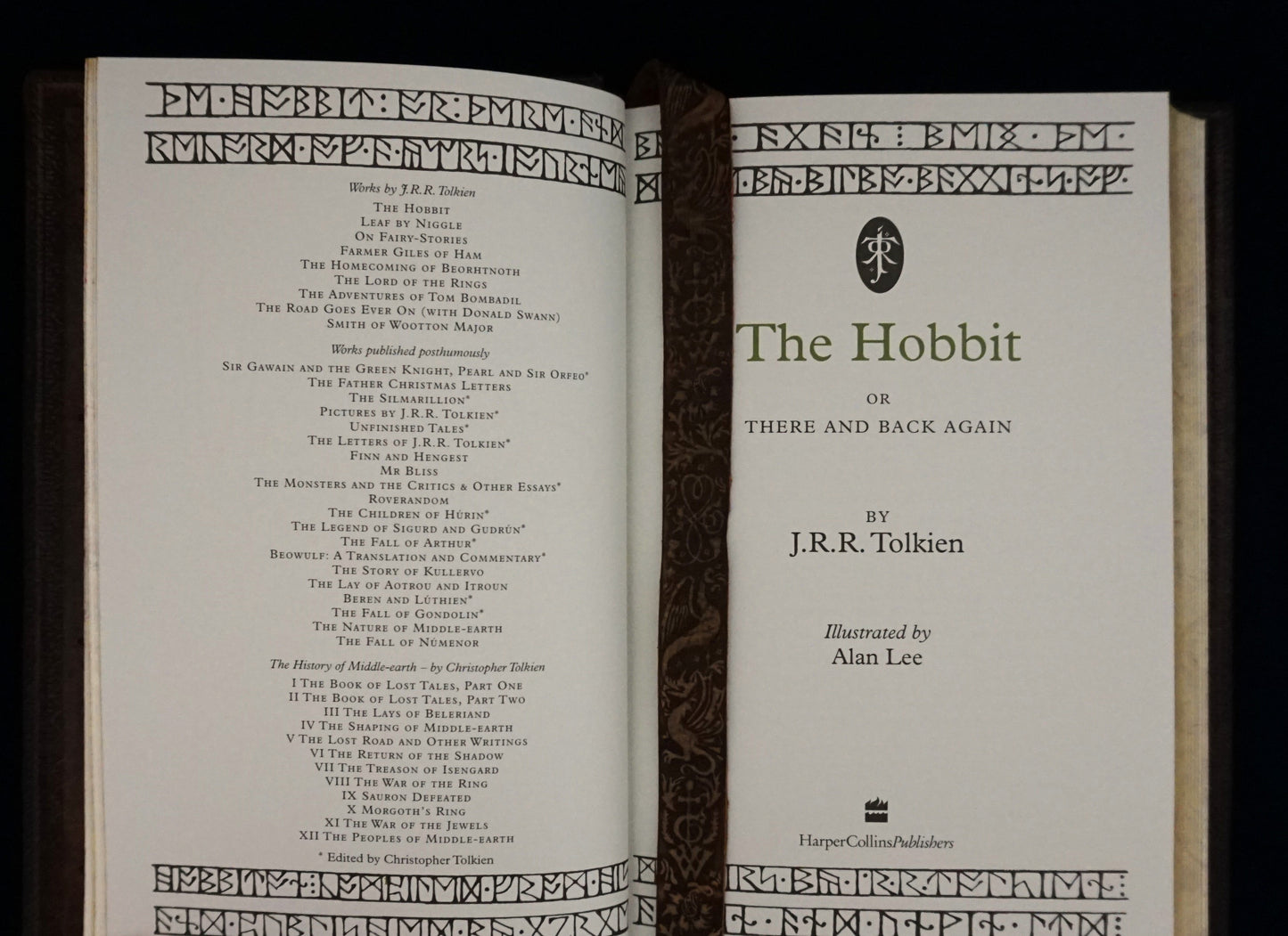 The Hobbit — Hand-Sewn & Traditionally Hand-Bound (Illustrated by Alan Lee)