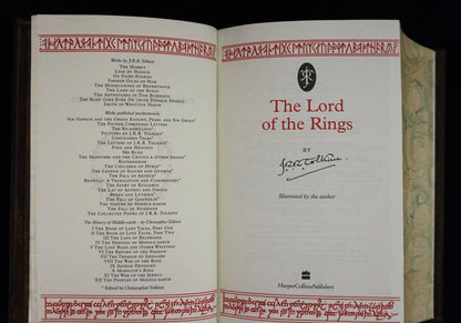 The Lord of the Rings — Hand-Sewn & Traditionally Hand-Bound (Illustrated by J.R.R. Tolkien)