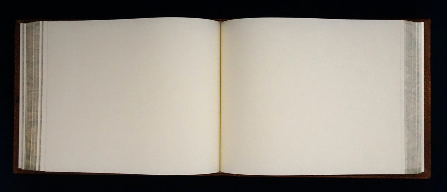 Antique-style journal—landscape size—personalized journal